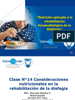 Consideraciones Nutricionales en La Rehabilitación de La Disfagia