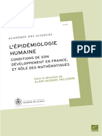 L'Épidémiol Ogie Humaine: Conditions de Son Développement en FR Ance, Et Rôle de S Mathéma Tiques