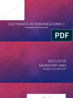 Cálculo de microstrip lines y adaptacion de impedancias 2022