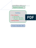 Syllabus: English Language