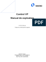 Control VP Manual de Exploatare: 0717D-1206 (Ro) Traducere A Instrucţiunilor Originale