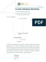 Operações Com Números Decimais - Matemática - InfoEscola