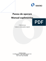 Panou de Operare Manual Suplimentar: 0739B-1011 (Ro) Traducere A Instrucţiunilor Originale