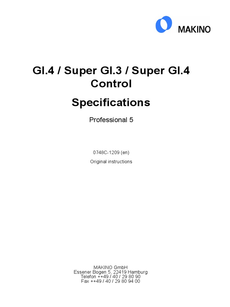 Makino GI.4 Control Manual Overview | PDF | Machining | Cartesian