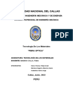 Informe Fibra Optica Tecnologia de Los Materiales