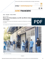 Banco de Chile Revela A La SEC de EEUU Que Invertirá US$ 120 Millones en Tecnología - Diario Financiero