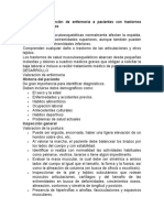 Aplicación de Atención de Enfermería A Pacientes Con Trastornos Músculo Esqueléticos