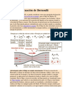 Ecuación de Bernoulli