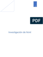 Investigación de HTML