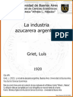 La Industria Azucarera Argentina
