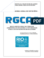 Regulamento Geral Do Código de Administração Financeira e Contabilidade Pública Do Município Do RJ - RGCAF
