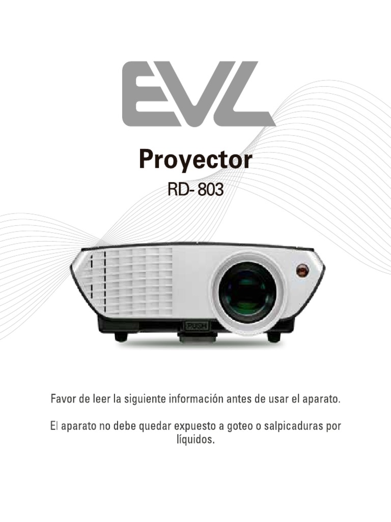 Manual Proyector Rd-803-Curvas | PDF