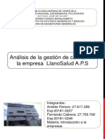 Análisis RSE LlanoSalud APS