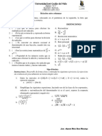 Examen I Parcial (I-2022) ÁLGEBRA D