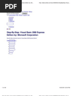 Step-By-Step Visual Basic 2008 Express Edition by Microsoft Corporation