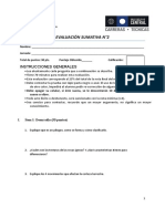 Evaluación Número 2 - Semestre 02 - Geología General - Sección 1