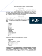 Codigo de Conducta para La Alcaldia de Azcapotzalco 06 - 05 - 2019