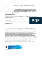 LM6 - Assessment Strategies in Physical Education and Health