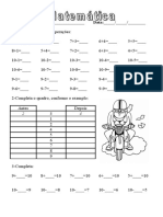 Ficha de Matematica-1o Ano - Exercicios Com o 10-I