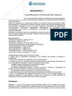 SEMINARIO 3: Cuantificación y Purificación de Proteínas: Bioquimica 1