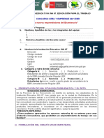 Esquema Proyecto 2021 - Institución Educativa Ina 67