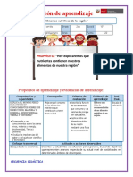 Alimentos nutritivos de la región y sus beneficios