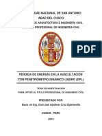 Pérdida de energía en la auscultación con DPL