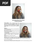 Bohemian Flower Face Mask by Maya Kuzman