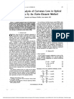 Numerical Analysis of Curvature Loss in Optical Waveguides by The Finite-Element Method