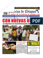 Periódico Noticias de Chiapas, Edición Virtual Sábado 09 de Julio de 2022