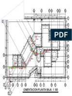 Cimentación Planta Baja. 1.100: II III IV V