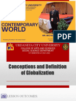 TCW Module 1 Conceptions and Definition of Globalization