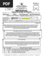 Week 1: Module Title: Weeks 1-2 Formulating A Plan (Pages 6-12)