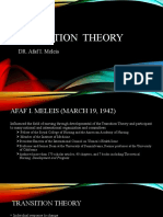 Transition Theory: DR. Afaf I. Meleis