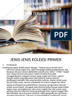 Kajian Ilmu Perpustakaan: Literatur Primer, Sekunder dan Tersier