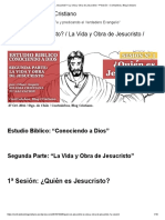 ¿Quién Es Jesucristo - La Vida y Obra de Jesucristo - 1 Sesión - Contralobos, Blog Cristiano