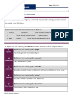 Week 1: SMART Goals: Your Name: Jaakan Walker Directions: Complete The Four Parts of This Document