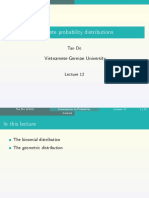 Discrete Probability Distributions: Vietnamese-German University