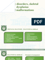 8 - Genetic Disorders, Skeletal Dysplasias and Malformations