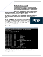DOS Commands Guide - Internal & External Commands