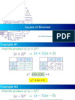 Square of Binomial: John Albert Borlagdatan Buenaventura