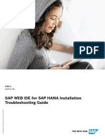 SAP WEB IDE For SAP HANA Installation Troubleshooting Guide: Public 2020-12-28