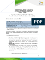 Guía de Actividades y Rúbrica de Evaluación - Tarea 5 - Evaluación Final Prueba Objetiva Abierta (POA)