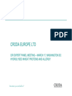 Dokumen - Tips - Croda Europe LTD Cosmetic Ingredient Expert Panel Meeting 17 Croda Europe