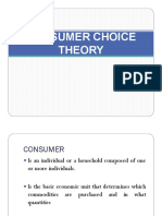 Consumer Choice Theory