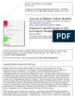 Journal of Modern Italian Studies: To Cite This Article: Maurizio Ridolfi (2008) Visions of Republicanism in The Writings