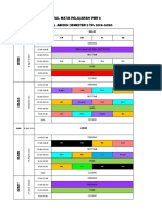 Jadwal Mata Pelajaran PBR 5 Smpit Darul Abidin Semester 2 Tp. 2019-2020