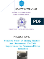 Iswp Project Internship: Mentor: Mr. Vijayant Kumar Guide: Mr. Vinod Kumar