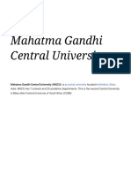 Mahatma Gandhi Central University - Wikipedia