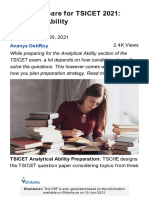 How To Prepare For TSICET 2021: Analytical Ability: Updated On: May 20, 2021 2.4K Views